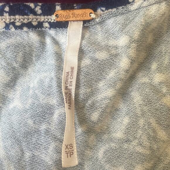 FREE PEOPLE Madagascar Halter Tank Top Indigo Combo SEXY CELESTIAL - Picture 4 of 6